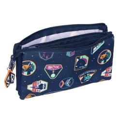 Dreifaches Mehrzweck-Etui Buzz Lightyear Marineblau (22 x 12 x 3 cm)