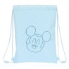 Rucksacktasche mit Bändern Mickey Mouse Clubhouse Hellblau (26 x 34 x 1 cm)