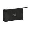 Dreifaches Mehrzweck-Etui Mickey Mouse Clubhouse Premium Schwarz (22 x 12 x 3 cm)