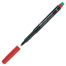 Dauermarker Faber-Castell Multimark 1525 M Rot (10 Stück)