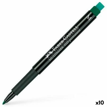 Dauermarker Faber-Castell Multimark 1525 M grün (10 Stück)