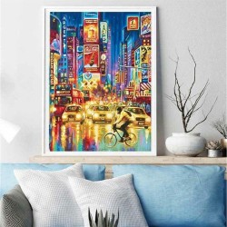 Malen nach Zahlen Set Alex Bog Amazing Times Square NYC 40 x 50 cm Zahlen