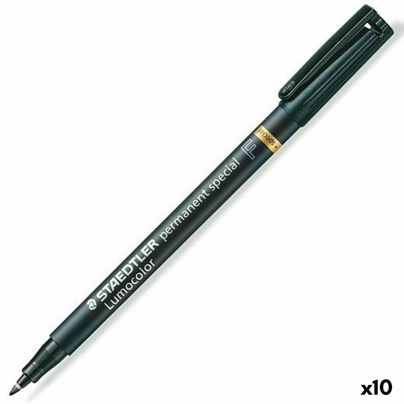 Dauermarker Staedtler Lumocolor Special F Schwarz (10 Stück)