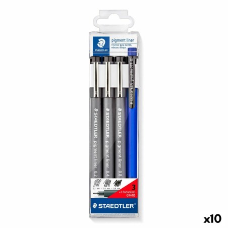 Marker-Set Staedtler Schwarz (10 Stück)