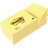 Schein Notizblock Post-it 38 x 51 mm Gelb (15 Stück)