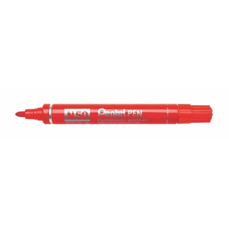 Dauermarker Pentel N50-BE Rot 12 Stücke