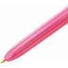 Stift Bic Shine Silver Weiß Rosa (12 Stücke)