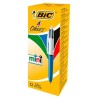 Flüssigtintenstift Bic Mini 4Colours Blau Weiß 0,32 mm (12 Stücke)