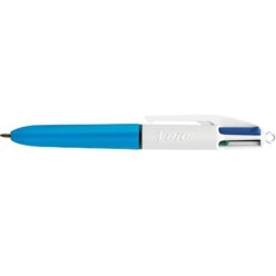 Flüssigtintenstift Bic Mini 4Colours Blau Weiß 0,32 mm (12 Stücke)