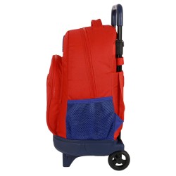 Schulrucksack mit Rädern Atlético Madrid Rot Marineblau (33 x 45 x 22 cm)