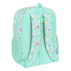 Schulrucksack Smiley Summer fun türkis (32 x 43 x 14 cm)