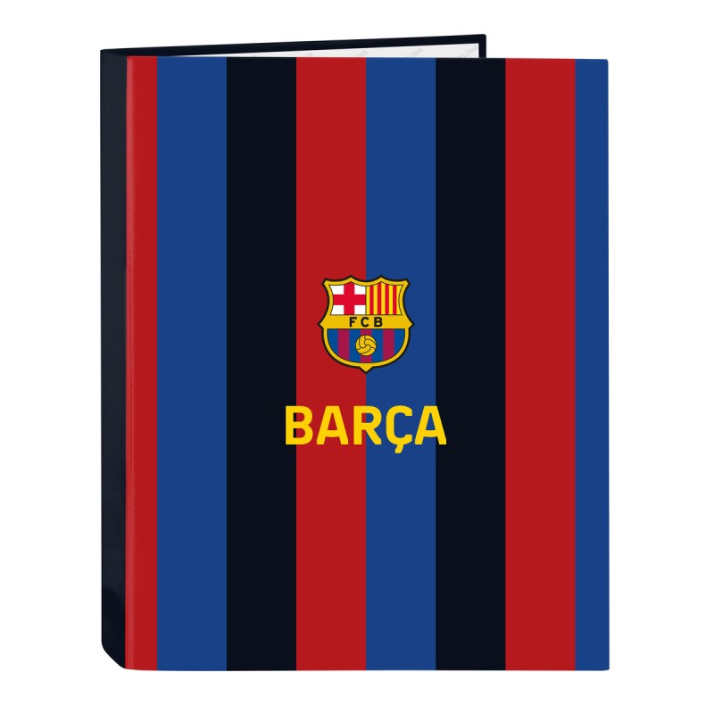 Ringbuch F.C. Barcelona Granatrot Marineblau A4 26.5 x 33 x 4 cm