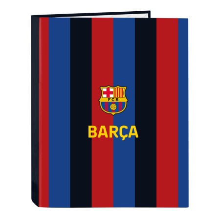 Ringbuch F.C. Barcelona Granatrot Marineblau A4 26.5 x 33 x 4 cm