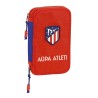 Doppel-Federtasche Atlético Madrid Rot Marineblau (28 Stücke)