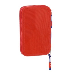 Doppel-Federtasche Atlético Madrid Rot Marineblau (28 Stücke)