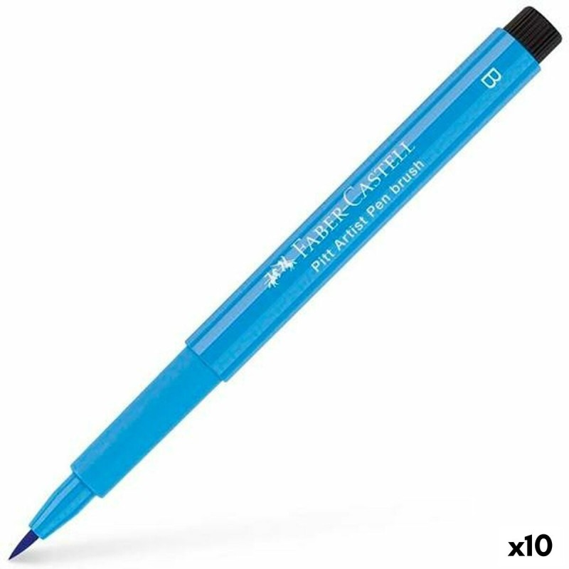 Filzstifte Faber-Castell Pitt Artist Enamel Blau (10 Stück)