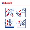 Flüssige Kreidemarker Edding 4095 Rot (10 Stück)