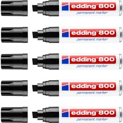 Dauermarker Edding 800 Schwarz (5 Stück)