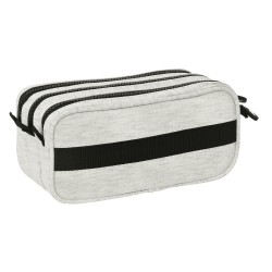 Dreifaches Mehrzweck-Etui Kappa Grey knit Grau (21,5 x 10 x 8 cm)