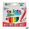 Marker-Set Carioca Jumbo 12 Stücke Bunt (12 Stücke) (4 Stück)