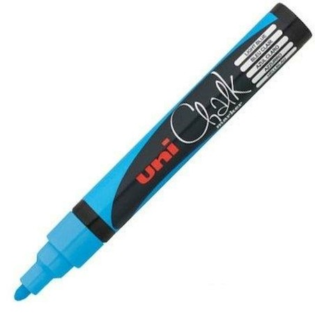 Flüssige Kreidemarker Uni-Ball Blau (6 Stücke)