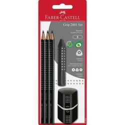 Bleistifte Set Faber-Castell Schwarz (5 Stück) (10 Stück)