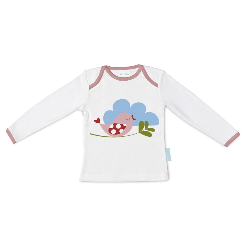 Langarm T-Shirt für Kinder HappyFriday Mr Fox Little Birds Bunt 12-18 Monate