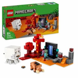 Konstruktionsspiel Lego Minecraft 21255 The Nether Portal Ambush Bunt 352 Stücke