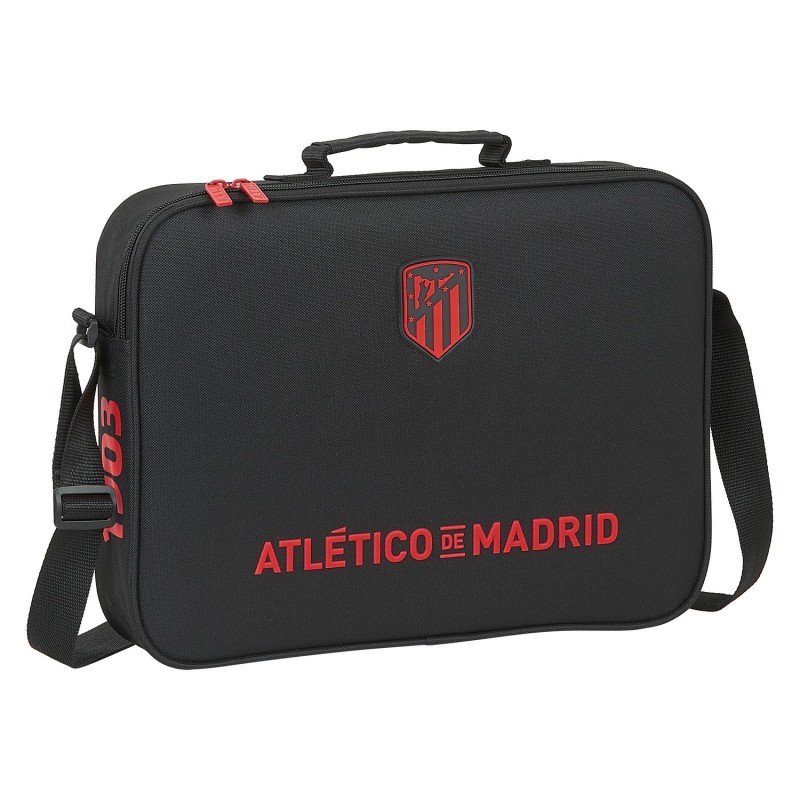 Schultasche Atlético Madrid Schwarz (38 x 28 x 6 cm)