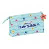 Schulmäppchen Baby Shark Beach Day Gelb Hellblau (22 x 12 x 3 cm)