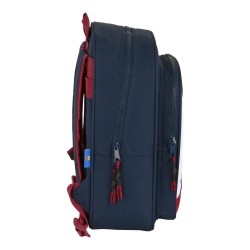 Schulrucksack F.C. Barcelona Blau Granatrot (27 x 33 x 10 cm)