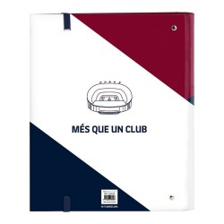 Ringbuch F.C. Barcelona Corporativa A4 Blau Granatrot (27 x 32 x 3.5 cm) (35 mm)