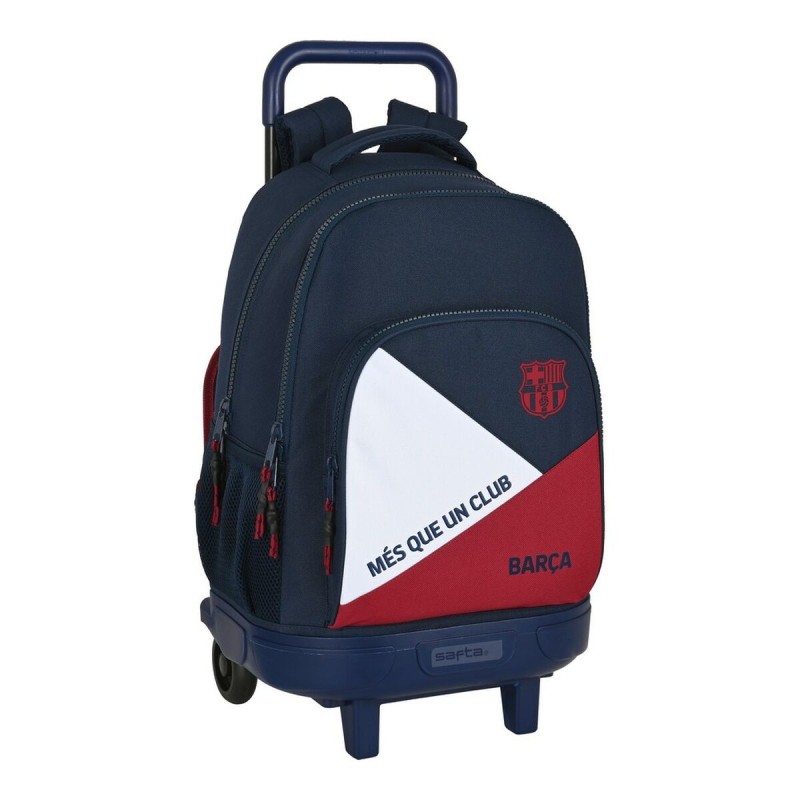 Schulrucksack mit Rädern F.C. Barcelona Corporativa Blau Granatrot (33 x 45 x 22 cm)