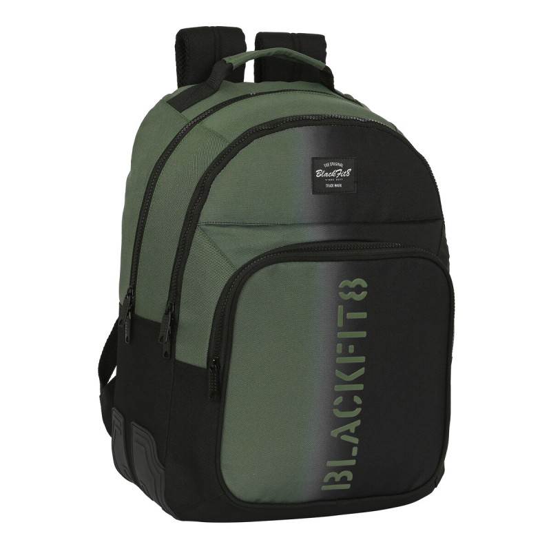 Schulrucksack BlackFit8 Gradient Schwarz Militärgrün 32 x 42 x 15 cm