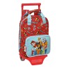 Schulrucksack mit Rädern The Paw Patrol Funday Rot Hellblau (20 x 28 x 8 cm)