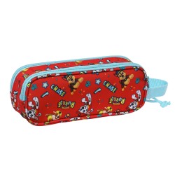 Zweifaches Mehrzweck-Etui The Paw Patrol Funday Rot Hellblau (21 x 8 x 6 cm)