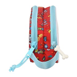 Zweifaches Mehrzweck-Etui The Paw Patrol Funday Rot Hellblau (21 x 8 x 6 cm)