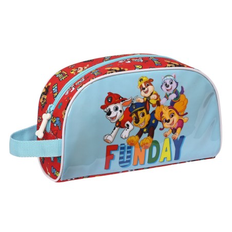 Kulturbeutel für die Schule The Paw Patrol Funday Blau Rot 26 x 16 x 9 cm