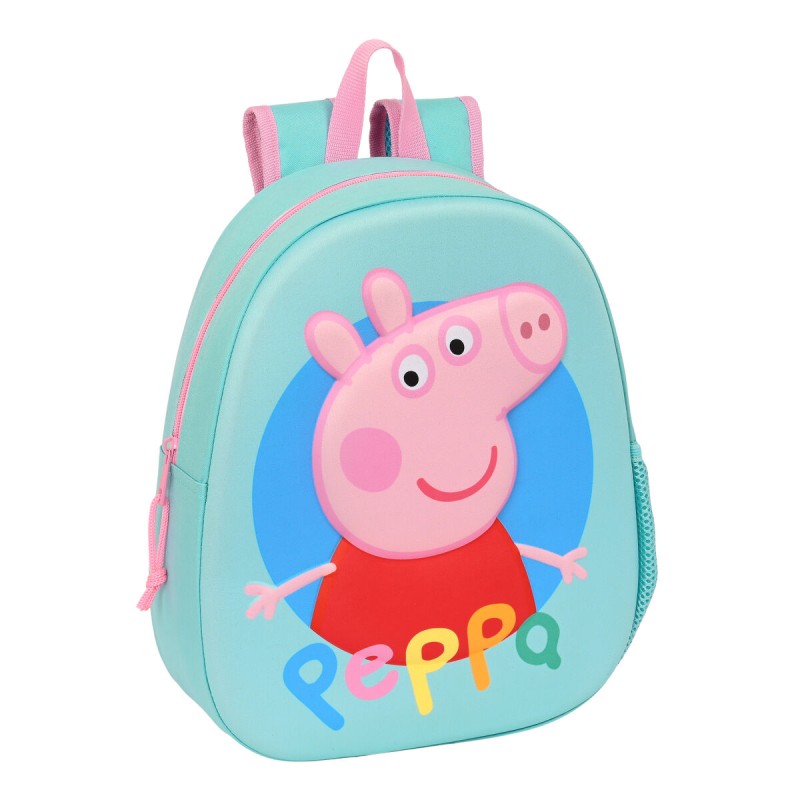 Schulrucksack Peppa Pig türkis