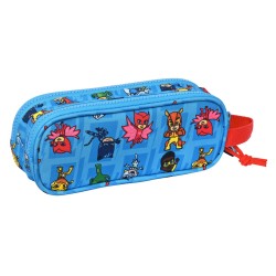 Zweifaches Mehrzweck-Etui PJ Masks Blau 21 x 8 x 6 cm