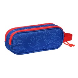 Zweifaches Mehrzweck-Etui Sonic Let's roll Marineblau 21 x 8 x 6 cm