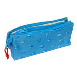 Dreifaches Mehrzweck-Etui SuperThings Rescue force Blau 22 x 12 x 3 cm