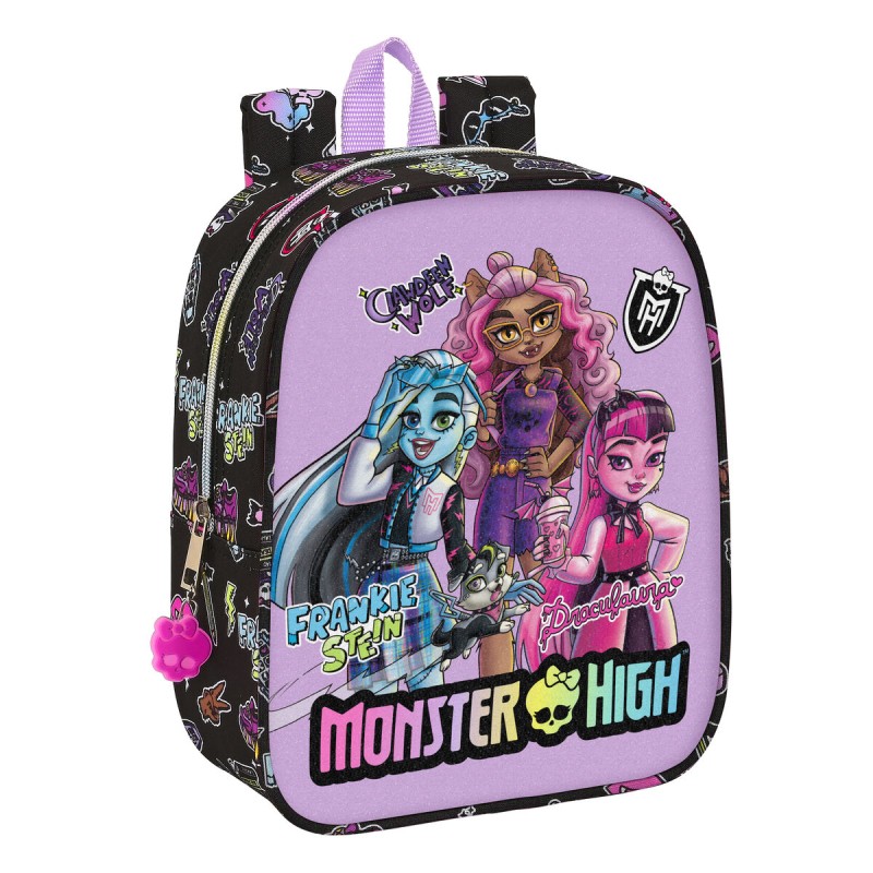 Schulrucksack Monster High Creep Schwarz 22 x 27 x 10 cm