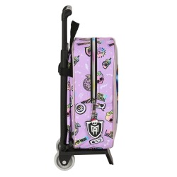 Schulrucksack mit Rädern Monster High Best boos Lila 22 x 27 x 10 cm