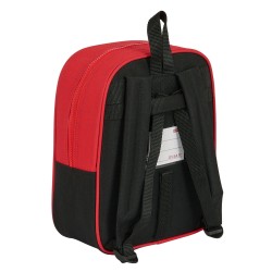 Schulrucksack Sevilla Fútbol Club Schwarz Rot 22 x 27 x 10 cm