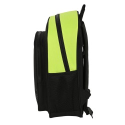 Schulrucksack Real Betis Balompié Schwarz Neongrün 28 x 34 x 10 cm