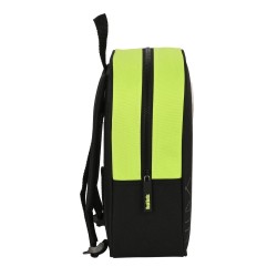 Schulrucksack Real Betis Balompié Schwarz Neongrün 22 x 27 x 10 cm