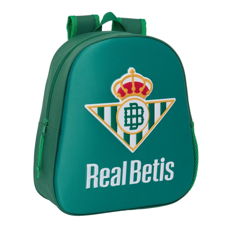 Schulrucksack 3D Real Betis Balompié grün 27 x 33 x 10 cm