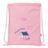 Rucksacktasche mit Bändern Glow Lab Sweet home Rosa 26 x 34 x 1 cm