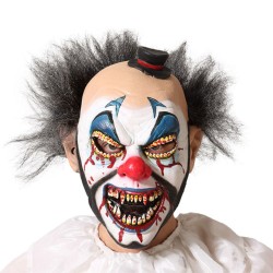Maske Halloween Clown Schwarz